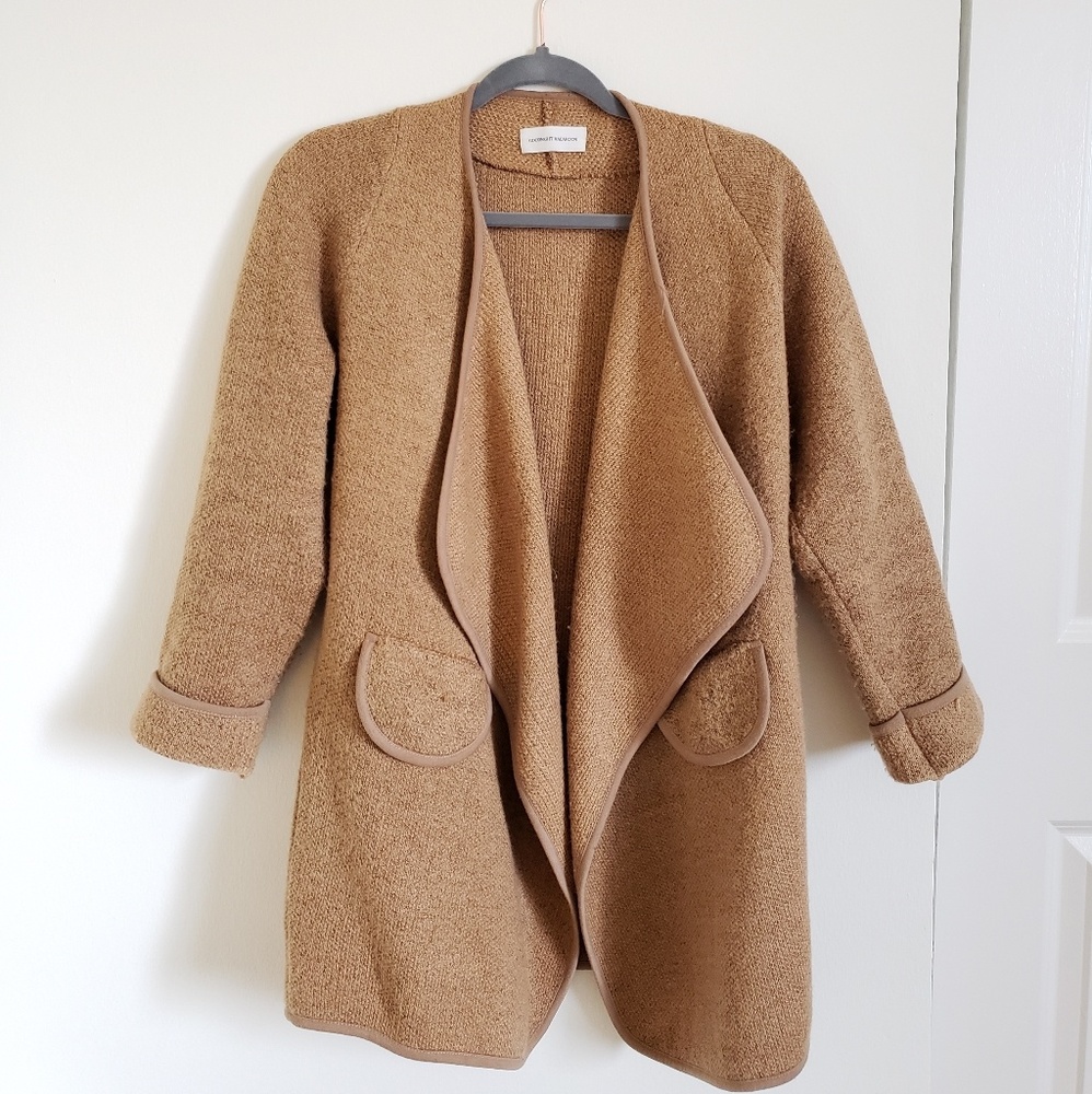 'TAMI' MARL KNIT WRAPPED OPEN CARDIGAN